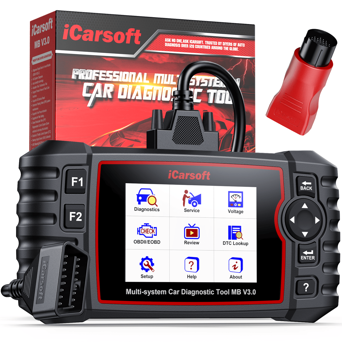 iCarsoft MB V3.0 Enhanced Edition (MB V3.0 + 38-Pin Adapter)