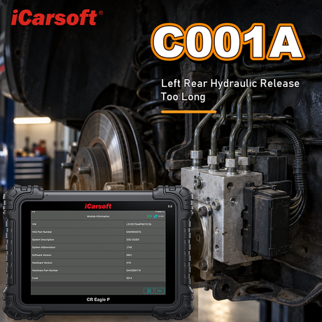 C001A left rear hydraulic release too long diagnosis and repair guide
