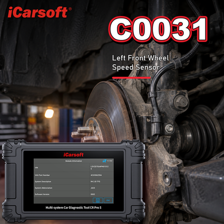 C0031 left front wheel speed sensor diagnosis and repair guide
