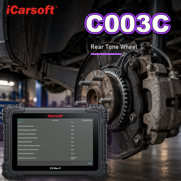 C003C rear tone wheel diagnosis and repair guide