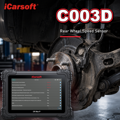 C003D rear wheel speed sensor diagnosis and repair guide