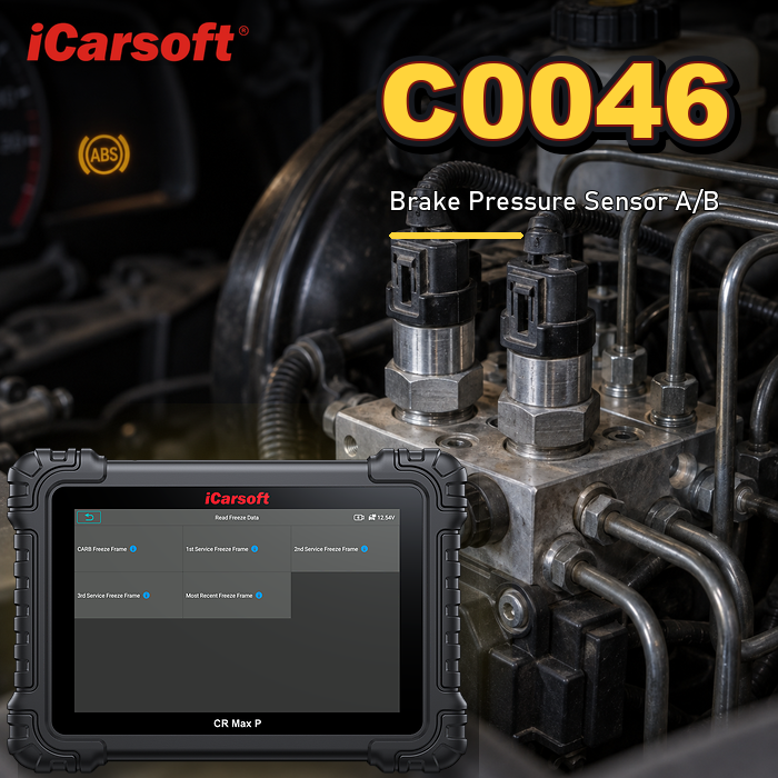 C0046 brake pressure sensor A and B diagnosis and repair guide