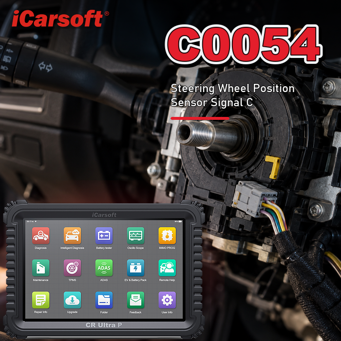 C0054 steering wheel position sensor signal c diagnosis and repair guide