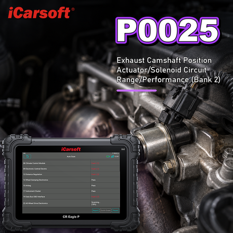 P0025 bank 2 camshaft timing over-retarded diagnosis and repair guide