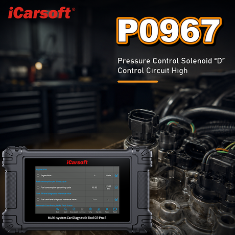 P0967 pressure control solenoid B control circuit high diagnosis and repair guide