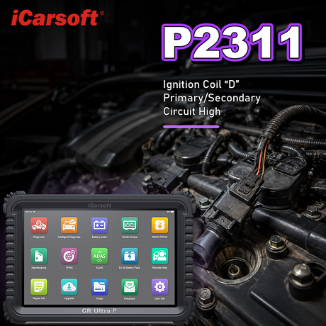 P2311 ignition coil D primary and secondary control circuit diagnosis and repair guide