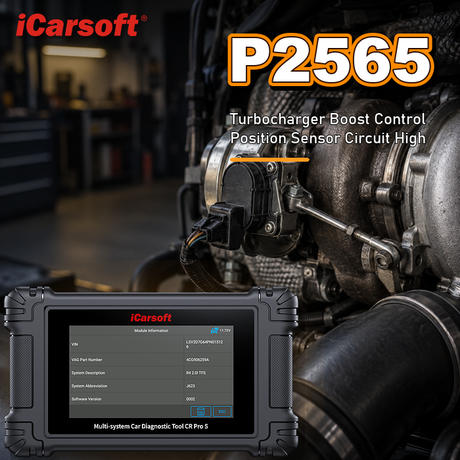 P2565 turbo boost control position sensor A circuit high diagnosis and repair guide