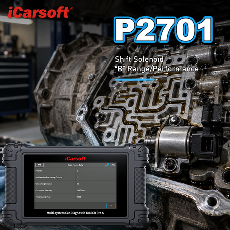 P2701 transmission friction element B apply time range performance diagnosis and repair guide