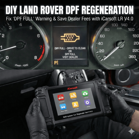 How to Fix Land Rover "DPF Full" Message DIY (iCarsoft LR V4.0 Guide) - iCarsoft Official Store