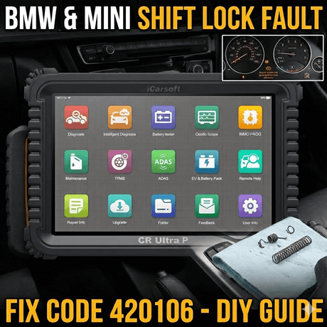 How to Fix the "Secure Vehicle with Parking Brake" Warning (BMW & Mini Fault 420106) - iCarsoft Official Store