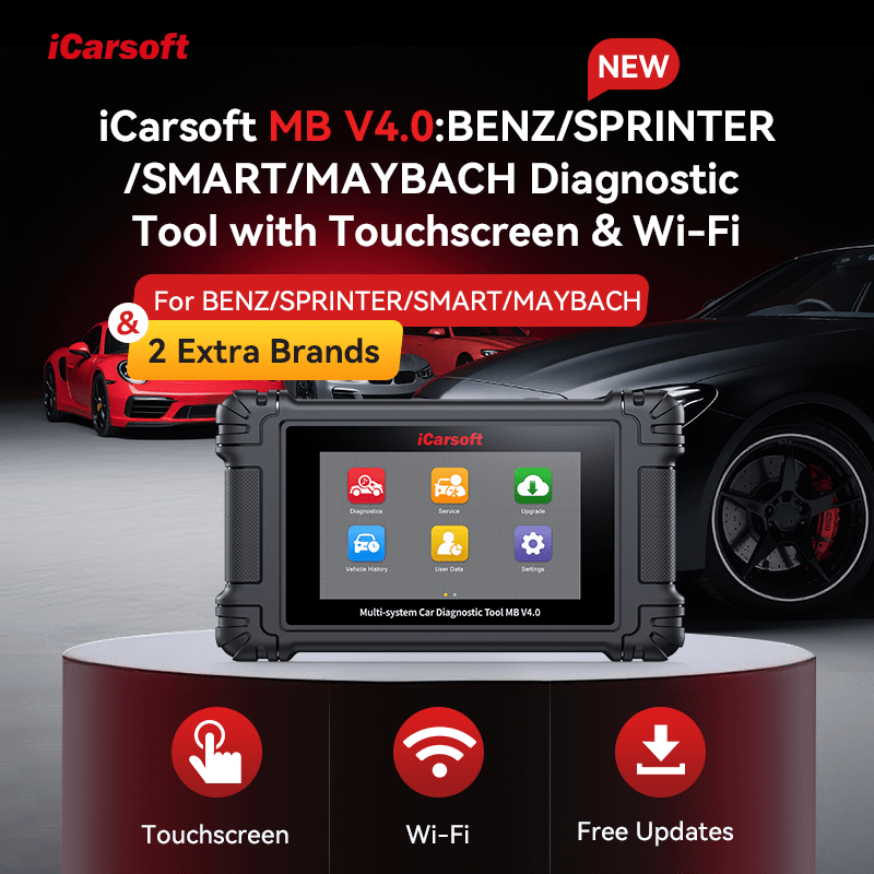 iCarsoft MB V4.0 – Advanced Diagnostic Tool for Mercedes-Benz, Sprinter, Smart & Maybach - iCarsoft Official Store