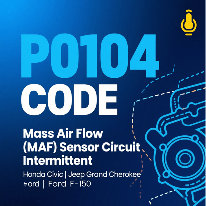P0104: Mass Air Flow (MAF) Sensor Circuit Intermittent - iCarsoft Official Store