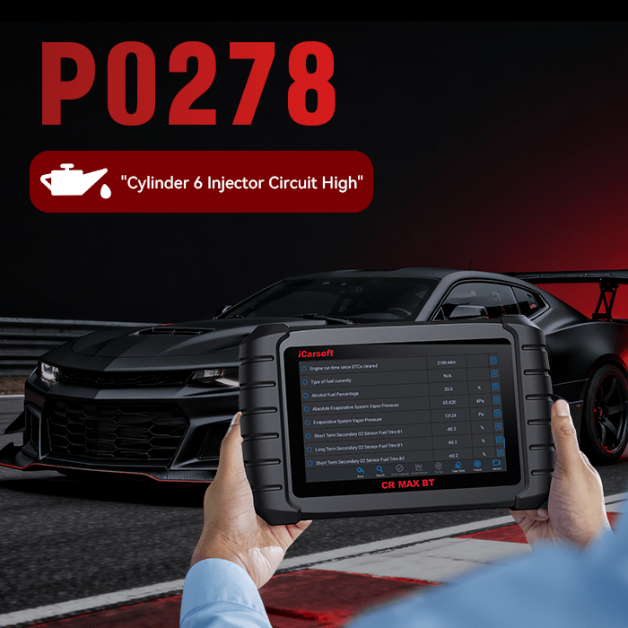 Understanding and Fixing the P0278 Code: Cylinder 6 Contribution Issues - iCarsoft Official Store