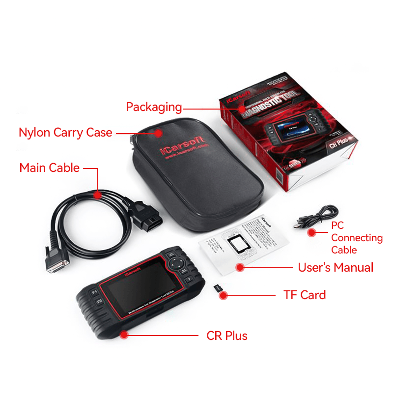 iCarsoft CR Plus New Version：For 4 System