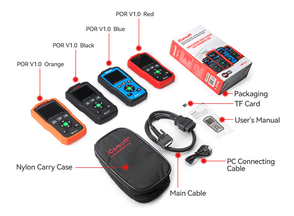 iCarsoft POR V1.0 Code Reader for Porsche