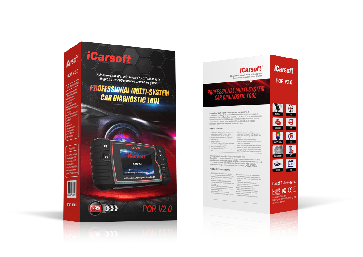 iCarsoft POR V2.0 Scan Tool for Porsche