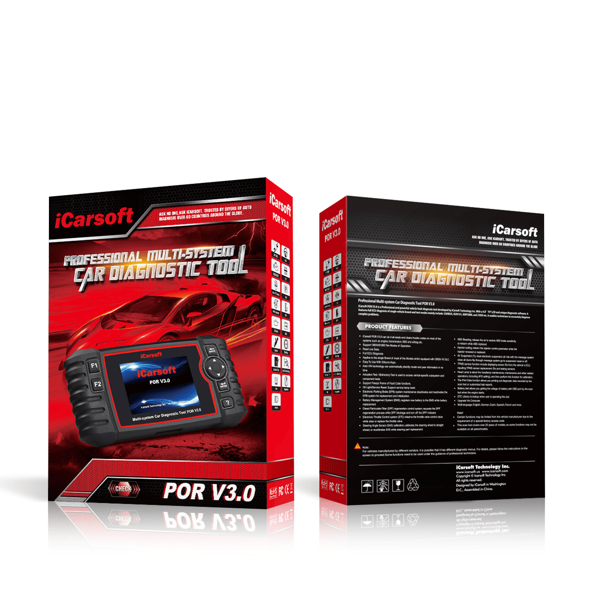 iCarsoft POR V3.0 Diagnostic Tool for Porsche