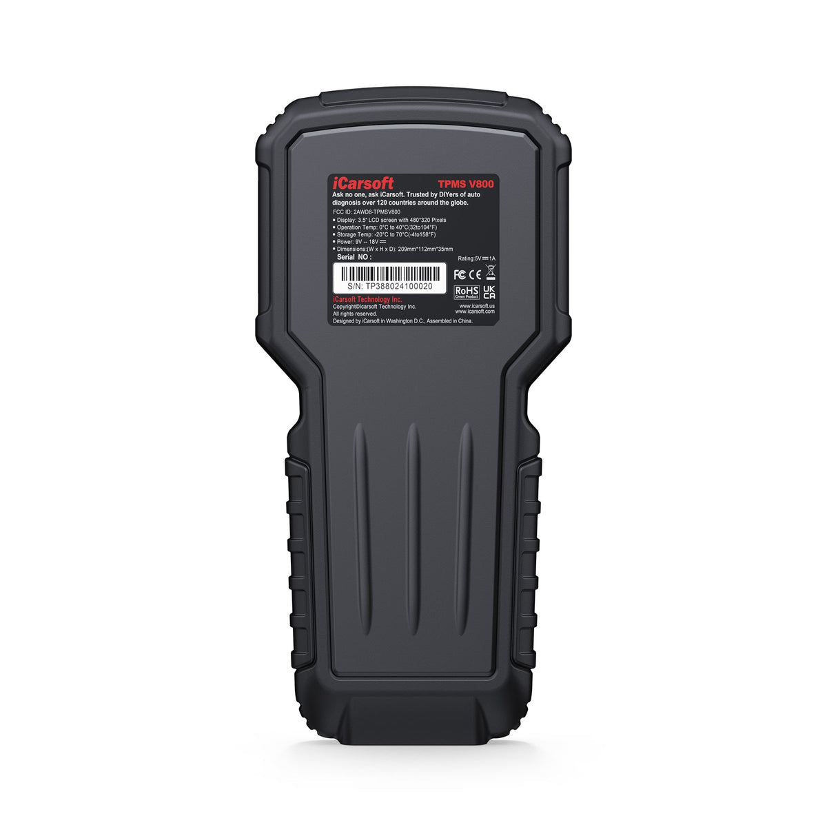iCarsoft TPMS V800 – TPMS Programming & OBDII Diagnostic Tool
