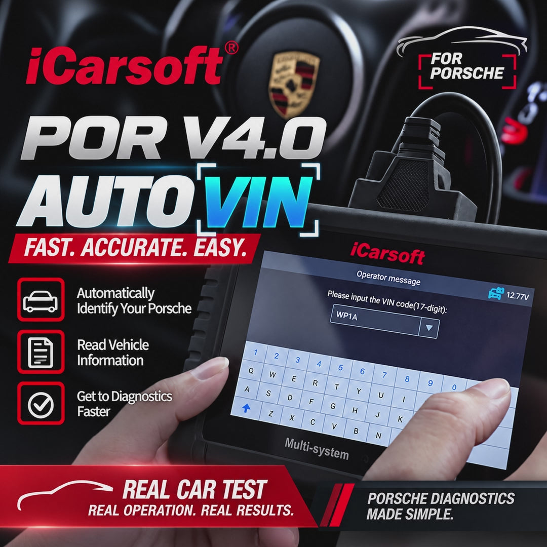 iCarsoft POR V4.0 for Porsche Diagnostic Scanner